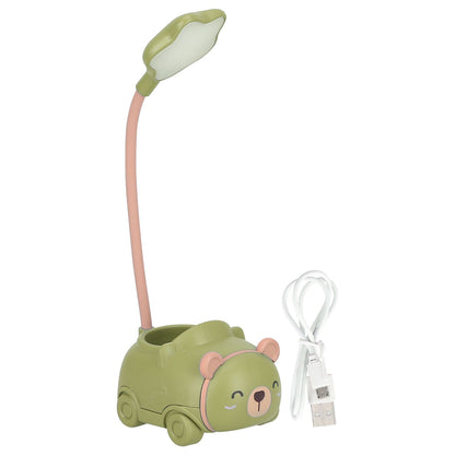 LED Desk Lamp Foldable 360 degrees Adjustment Eye Protection Reading Charging Table LampGreen V1294-YM0523-3119210245512