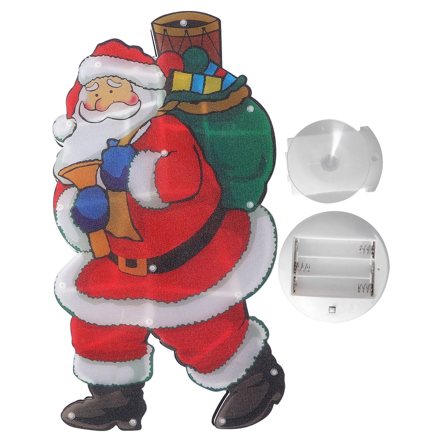 LED Santa Decoration Lights Window Battery Powered LED Christmas Cup Pendant Lights with Suction Cup V1294-YM0523-3119210246811
