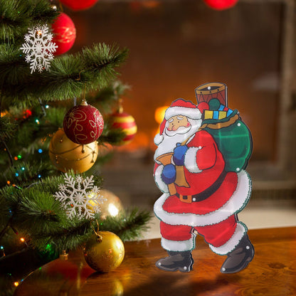 LED Santa Decoration Lights Window Battery Powered LED Christmas Cup Pendant Lights with Suction Cup V1294-YM0523-3119210246811