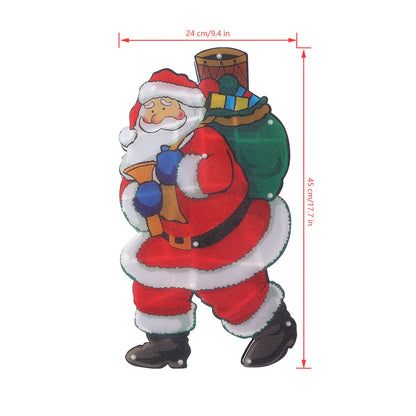LED Santa Decoration Lights Window Battery Powered LED Christmas Cup Pendant Lights with Suction Cup V1294-YM0523-3119210246811