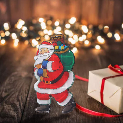 LED Santa Decoration Lights Window Battery Powered LED Christmas Cup Pendant Lights with Suction Cup V1294-YM0523-3119210246811