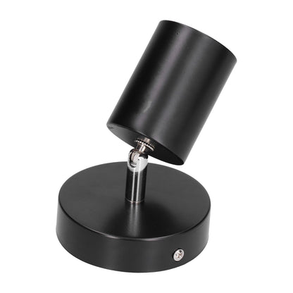 GU10 Spotlight Base Single Head Wrought Iron Adjustable Track Light Holder for Bedroom Shopping Mall V1294-YM0523-3119210250711