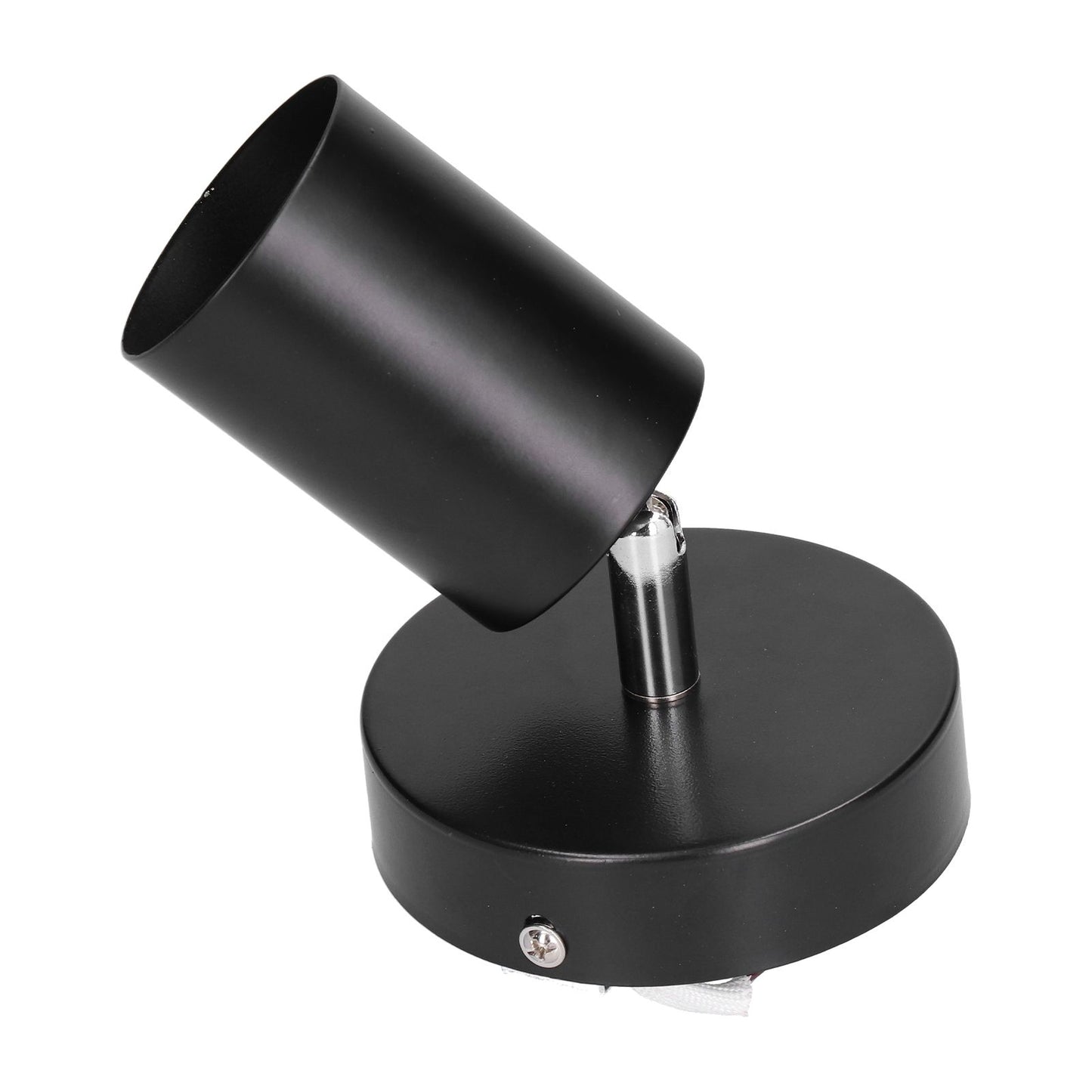GU10 Spotlight Base Single Head Wrought Iron Adjustable Track Light Holder for Bedroom Shopping Mall V1294-YM0523-3119210250711