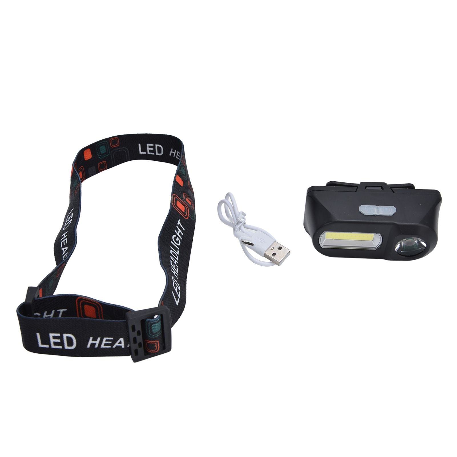 LED Headlamp USB Rechargeable Mini Adjustable Head Flashlight for Camping Hiking Outdoor V1294-YM0523-3119210253111