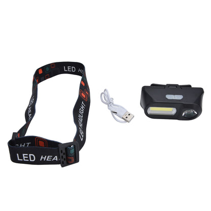 LED Headlamp USB Rechargeable Mini Adjustable Head Flashlight for Camping Hiking Outdoor V1294-YM0523-3119210253111