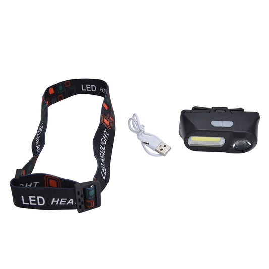 LED Headlamp USB Rechargeable Mini Adjustable Head Flashlight for Camping Hiking Outdoor V1294-YM0523-3119210253111