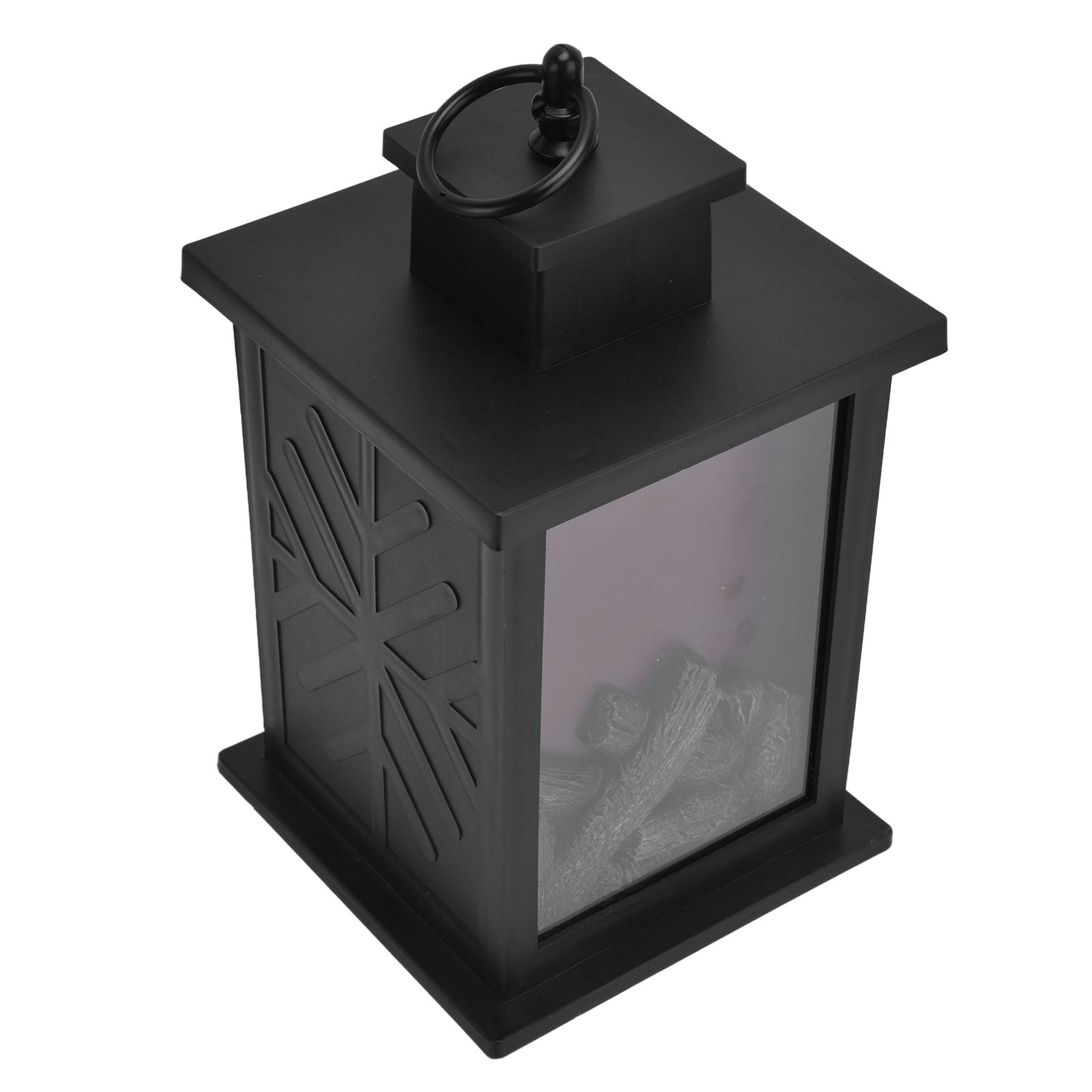 Fireplace Lantern LED Portable Hanging Handle Simulation Decoration Survival Kit Warm Light V1294-YM0523-3119210254711