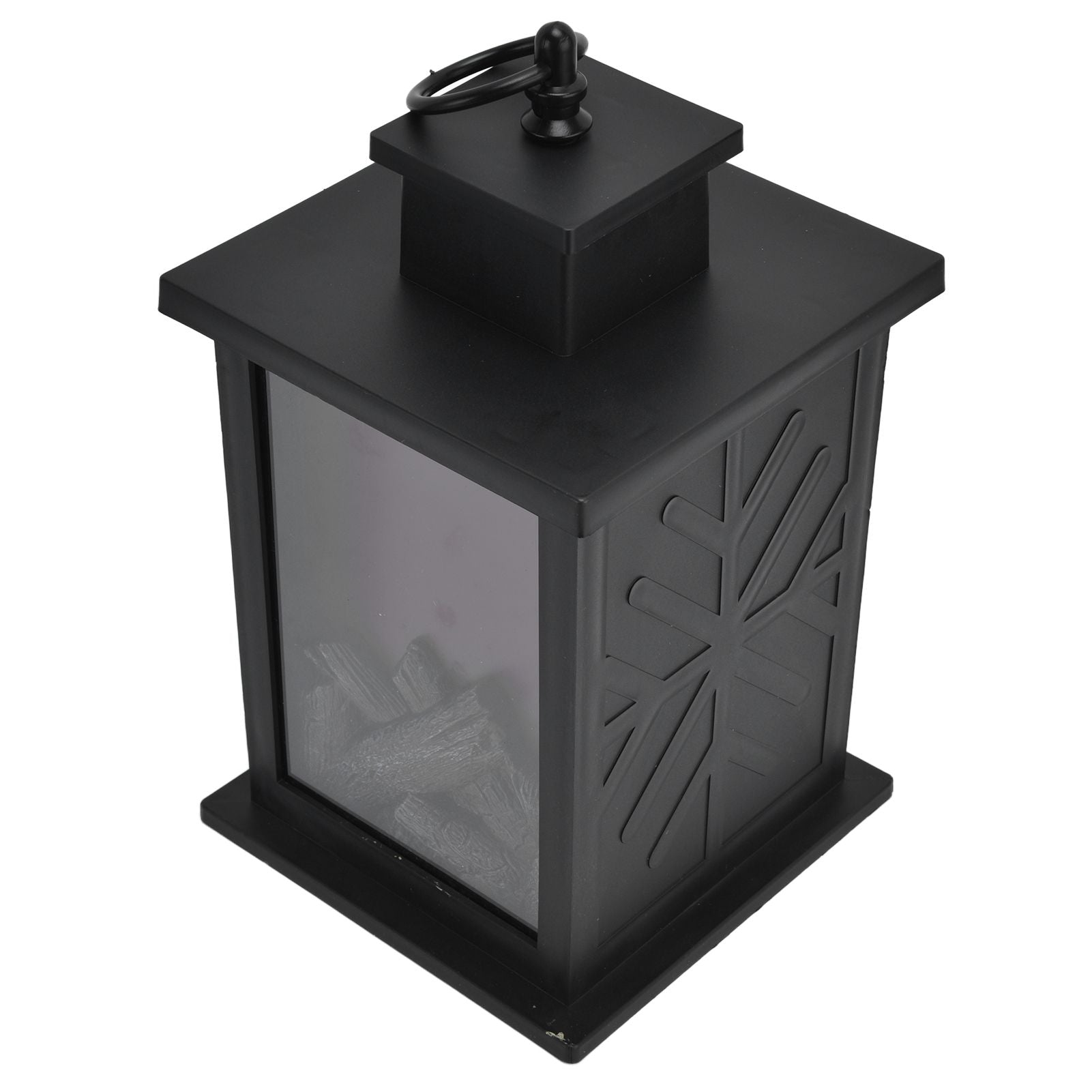 Fireplace Lantern LED Portable Hanging Handle Simulation Decoration Survival Kit Warm Light V1294-YM0523-3119210254711