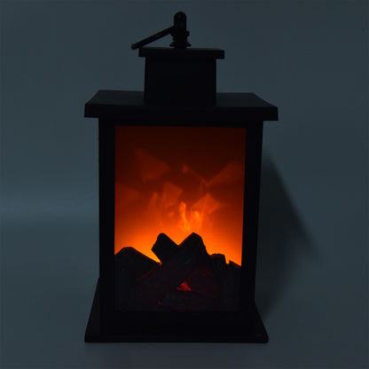 Fireplace Lantern LED Portable Hanging Handle Simulation Decoration Survival Kit Warm Light V1294-YM0523-3119210254711