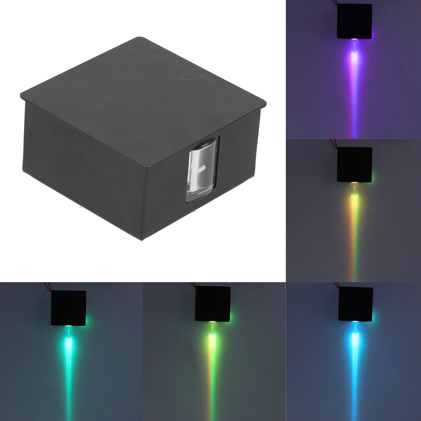 RGB Remote Control Wall Lamp 3W LED Modern Decorative Light for Living Room Hotel Villa KTV V1294-YM0523-3119210255611