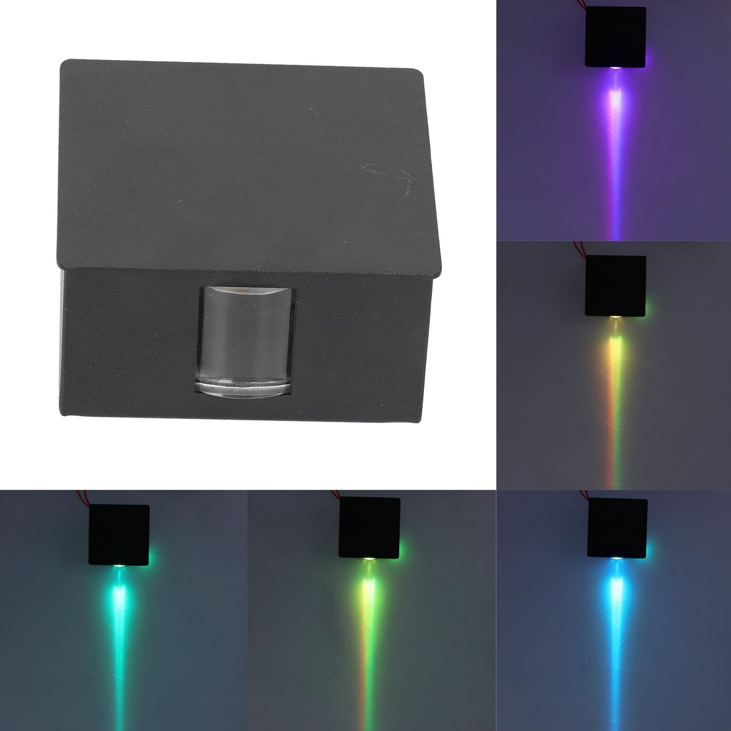 RGB Remote Control Wall Lamp 3W LED Modern Decorative Light for Living Room Hotel Villa KTV V1294-YM0523-3119210255611