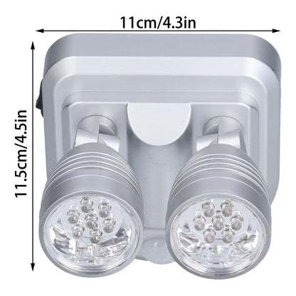 Adjustable Sensor Light Double Head Infrared Induction Motion Sensor Lamp LED Night Light V1294-YM0523-3119210255811