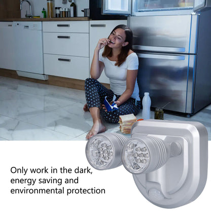 Adjustable Sensor Light Double Head Infrared Induction Motion Sensor Lamp LED Night Light V1294-YM0523-3119210255811