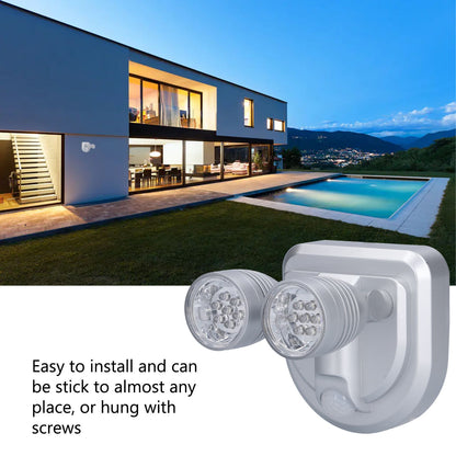 Adjustable Sensor Light Double Head Infrared Induction Motion Sensor Lamp LED Night Light V1294-YM0523-3119210255811