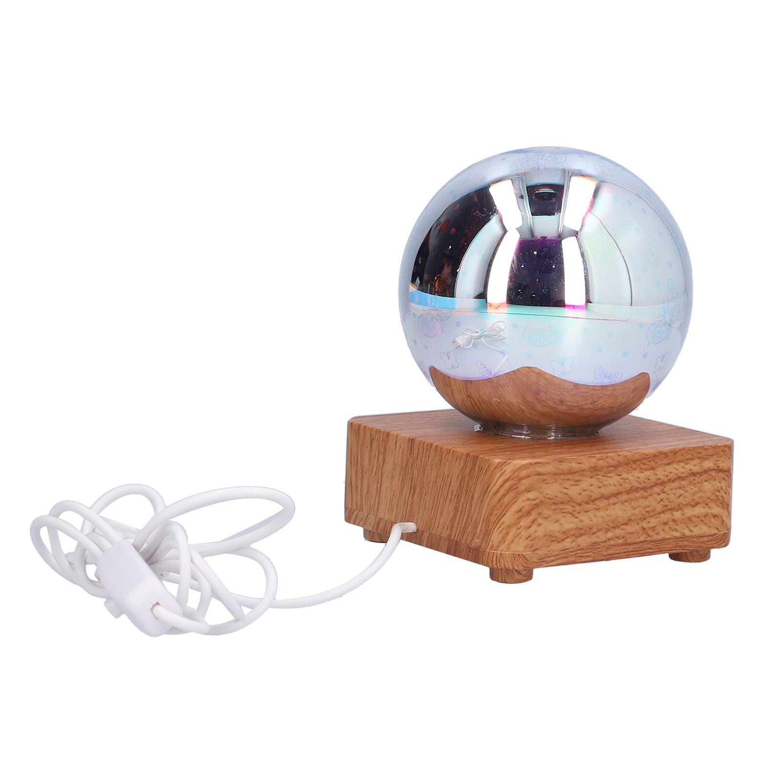 LED Night Light USB Interface Glass Ball Projection Lamp RGB Table Decoration for Home V1294-YM0523-3119210256011