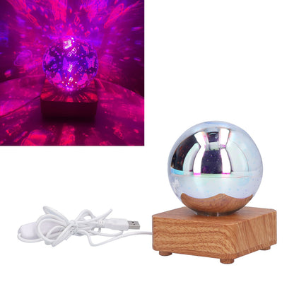 LED Night Light USB Interface Glass Ball Projection Lamp RGB Table Decoration for Home V1294-YM0523-3119210256011