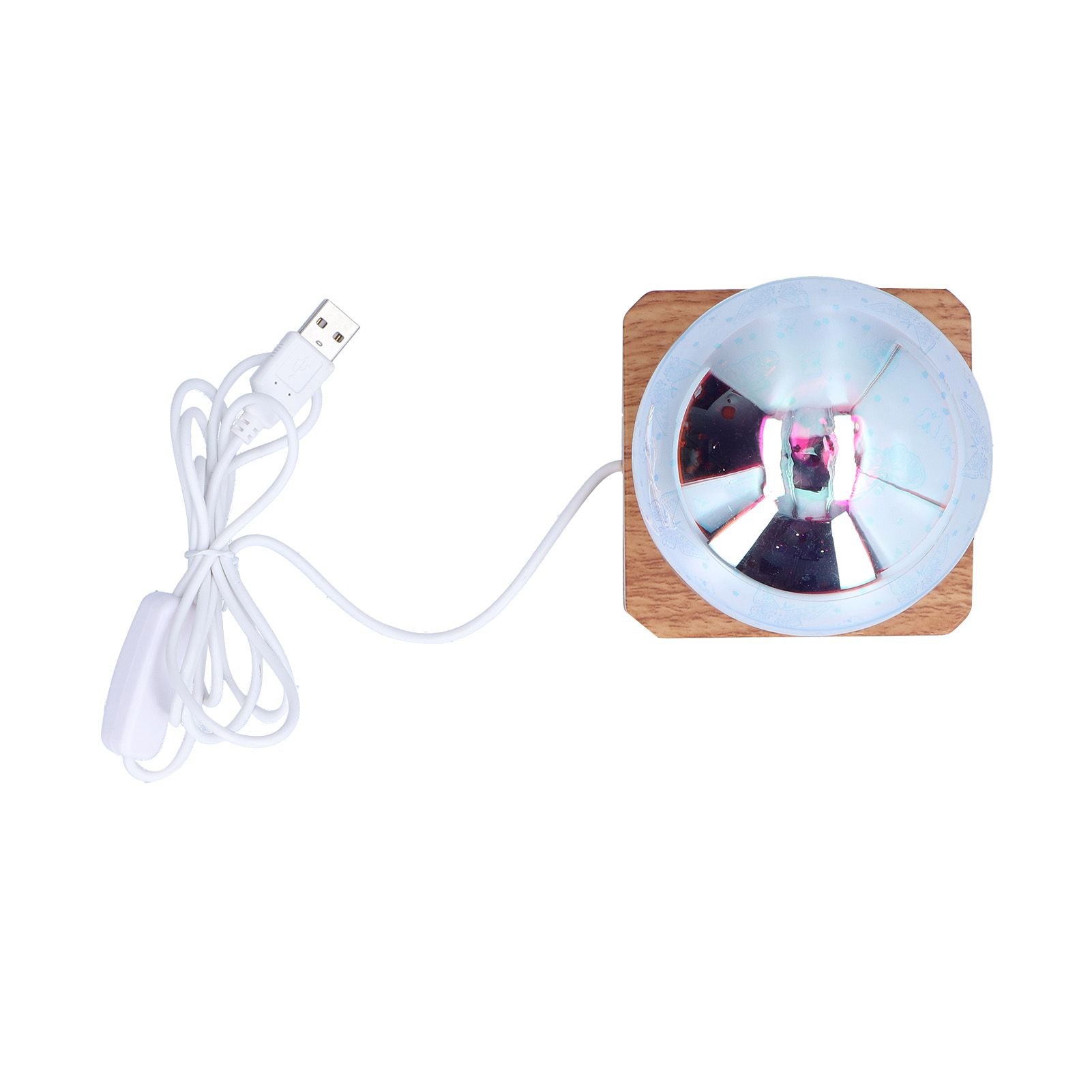 LED Night Light USB Interface Glass Ball Projection Lamp RGB Table Decoration for Home V1294-YM0523-3119210256011