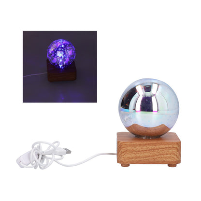 LED Night Light USB Interface Glass Ball Projection Lamp RGB Table Decoration for Home V1294-YM0523-3119210256011