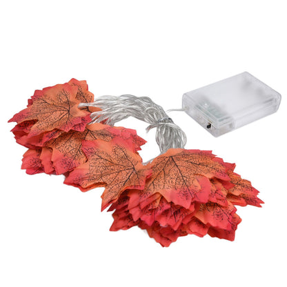 Maple Leaves String Lights LED Fall Lighted Garland Thanksgiving Decorations 9.8ft Warm Light V1294-YM0523-3119210256211