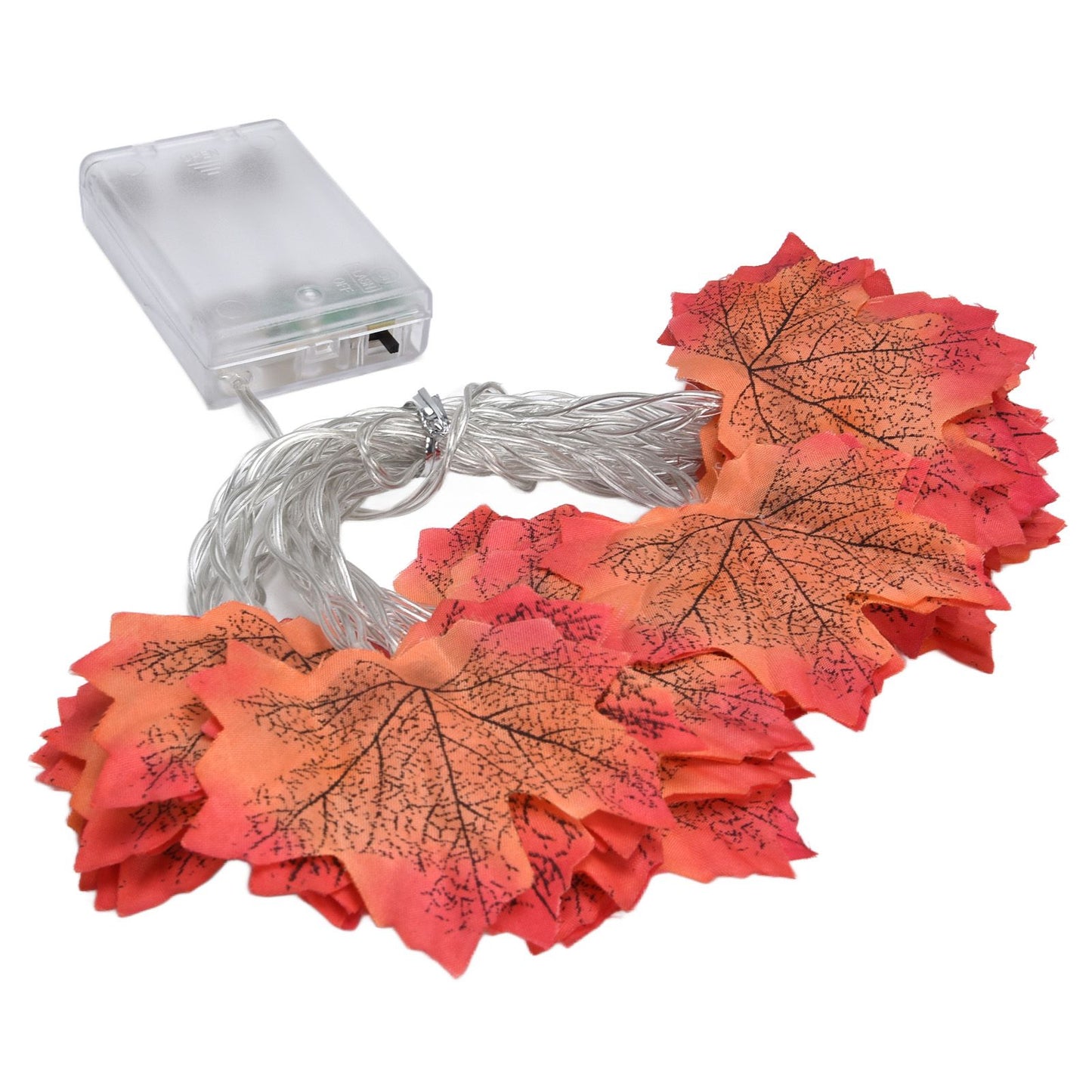 Maple Leaves String Lights LED Fall Lighted Garland Thanksgiving Decorations 9.8ft Warm Light V1294-YM0523-3119210256211
