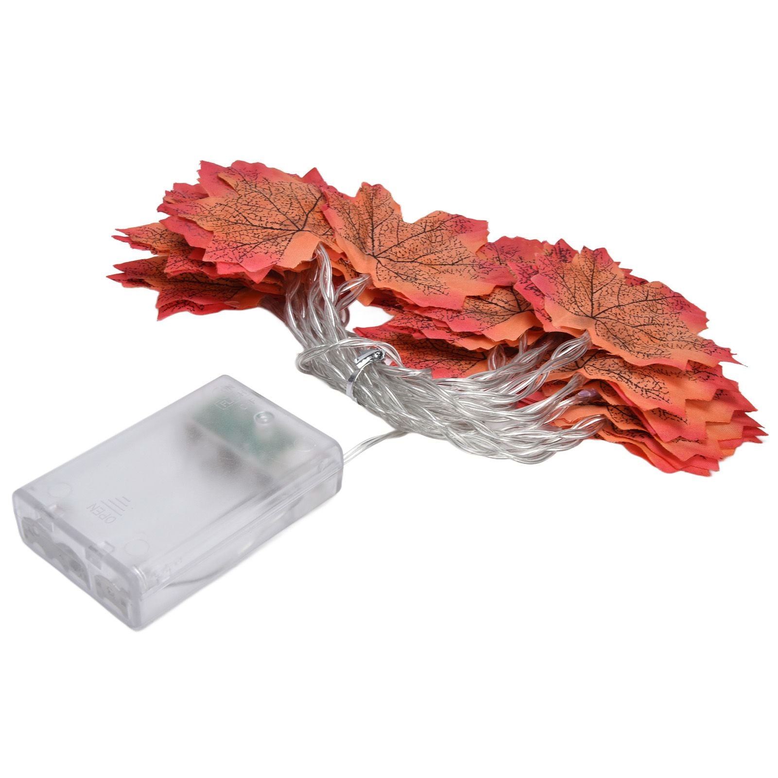 Maple Leaves String Lights LED Fall Lighted Garland Thanksgiving Decorations 9.8ft Warm Light V1294-YM0523-3119210256211