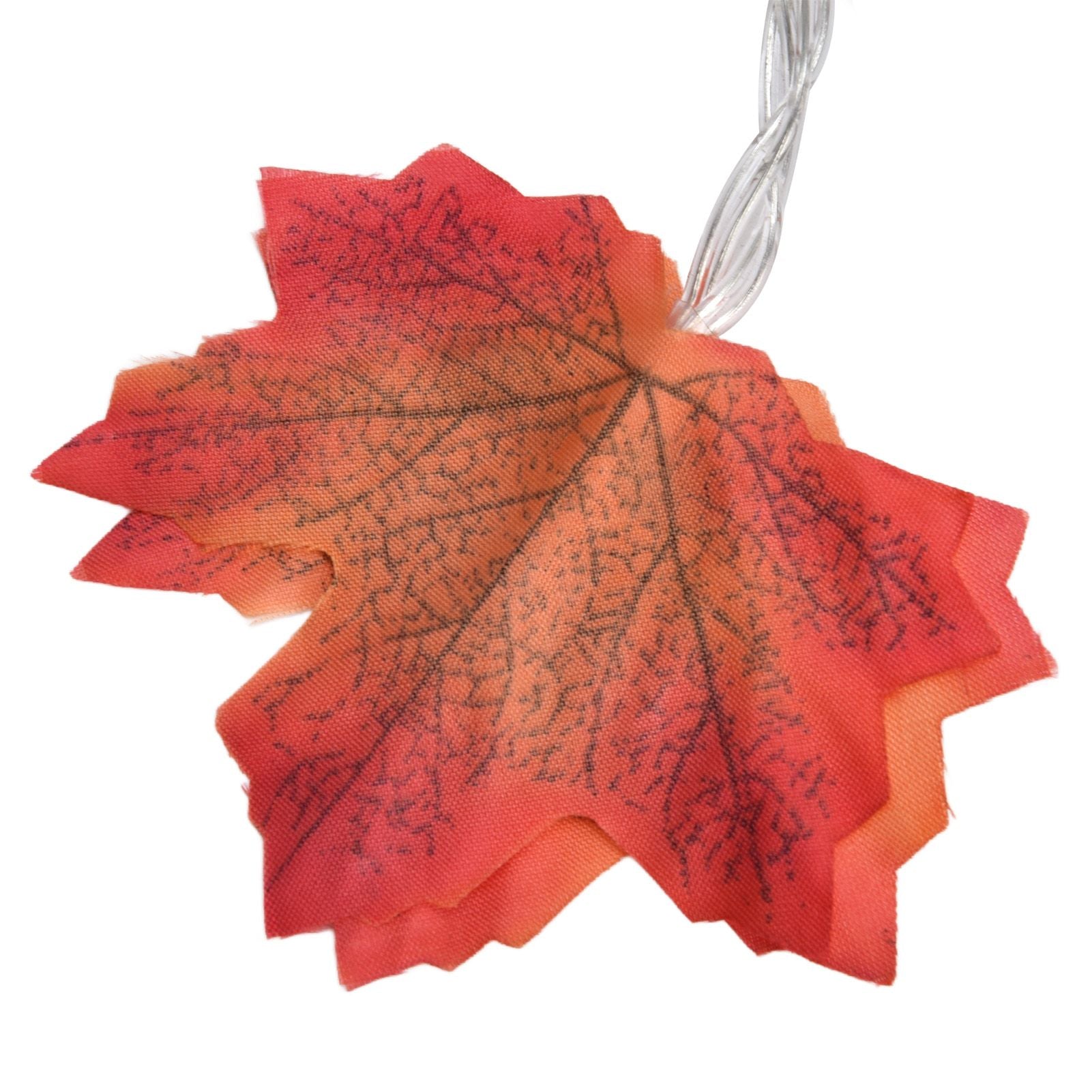 Maple Leaves String Lights LED Fall Lighted Garland Thanksgiving Decorations 9.8ft Warm Light V1294-YM0523-3119210256211
