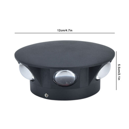 LED Wall Light Mini Mushroom Interior Aluminum 6 Sided Luminous Decorative Wall Lamp for Home Hotel Halls V1294-YM0523-3119210256311
