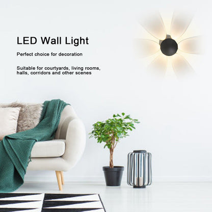 LED Wall Light Mini Mushroom Interior Aluminum 6 Sided Luminous Decorative Wall Lamp for Home Hotel Halls V1294-YM0523-3119210256311