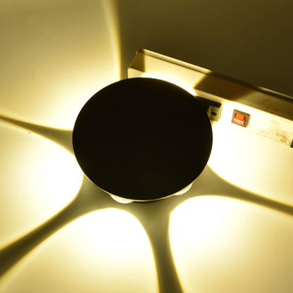 LED Wall Light Mini Mushroom Interior Aluminum 6 Sided Luminous Decorative Wall Lamp for Home Hotel Halls V1294-YM0523-3119210256311