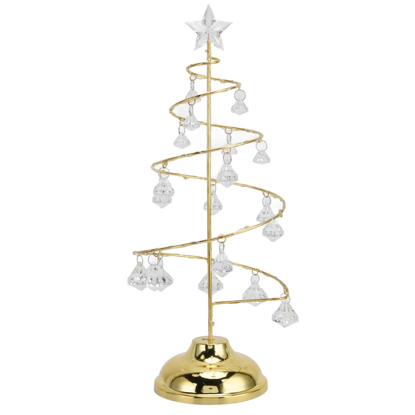 Christmas Tree Crystal Table Light LED Christmas Tree Table Lamp for Bedroom Bathroom Stair Warm Gold V1294-YM0523-3119210256611