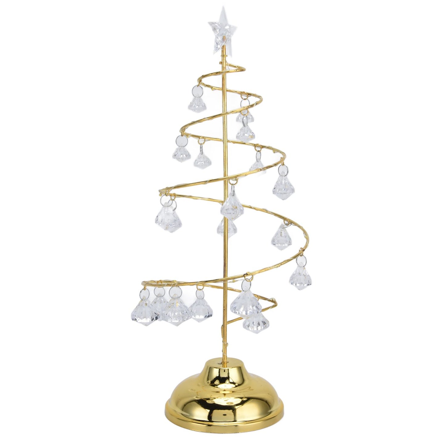Christmas Tree Crystal Table Light LED Christmas Tree Table Lamp for Bedroom Bathroom Stair Warm Gold V1294-YM0523-3119210256611