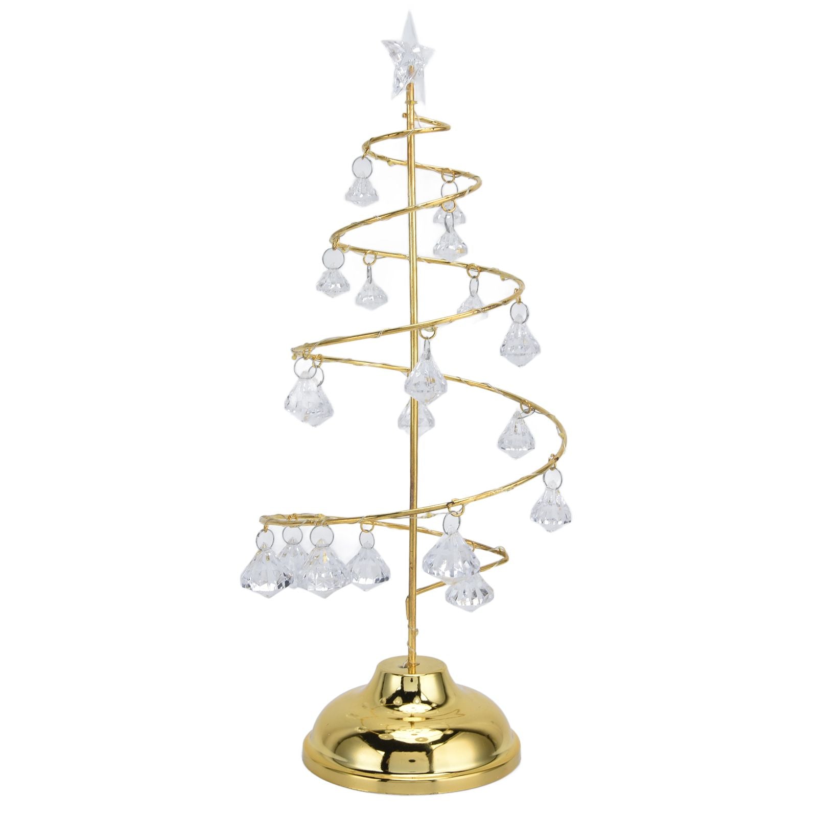 Christmas Tree Crystal Table Light LED Christmas Tree Table Lamp for Bedroom Bathroom Stair Warm Gold V1294-YM0523-3119210256611