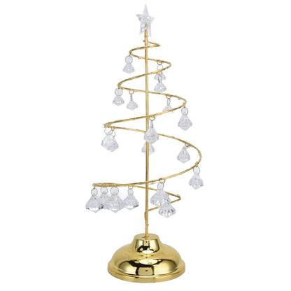Christmas Tree Crystal Table Light LED Christmas Tree Table Lamp for Bedroom Bathroom Stair Warm Gold V1294-YM0523-3119210256611