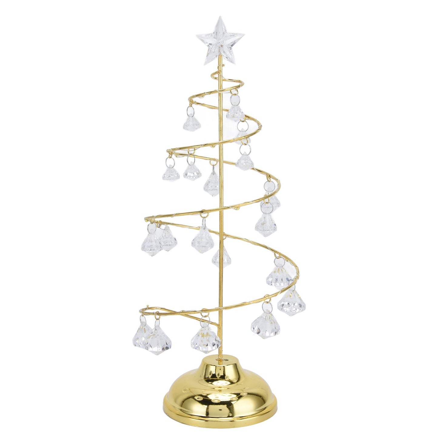 Christmas Tree Crystal Table Light LED Christmas Tree Table Lamp for Bedroom Bathroom Stair Warm Gold V1294-YM0523-3119210256611