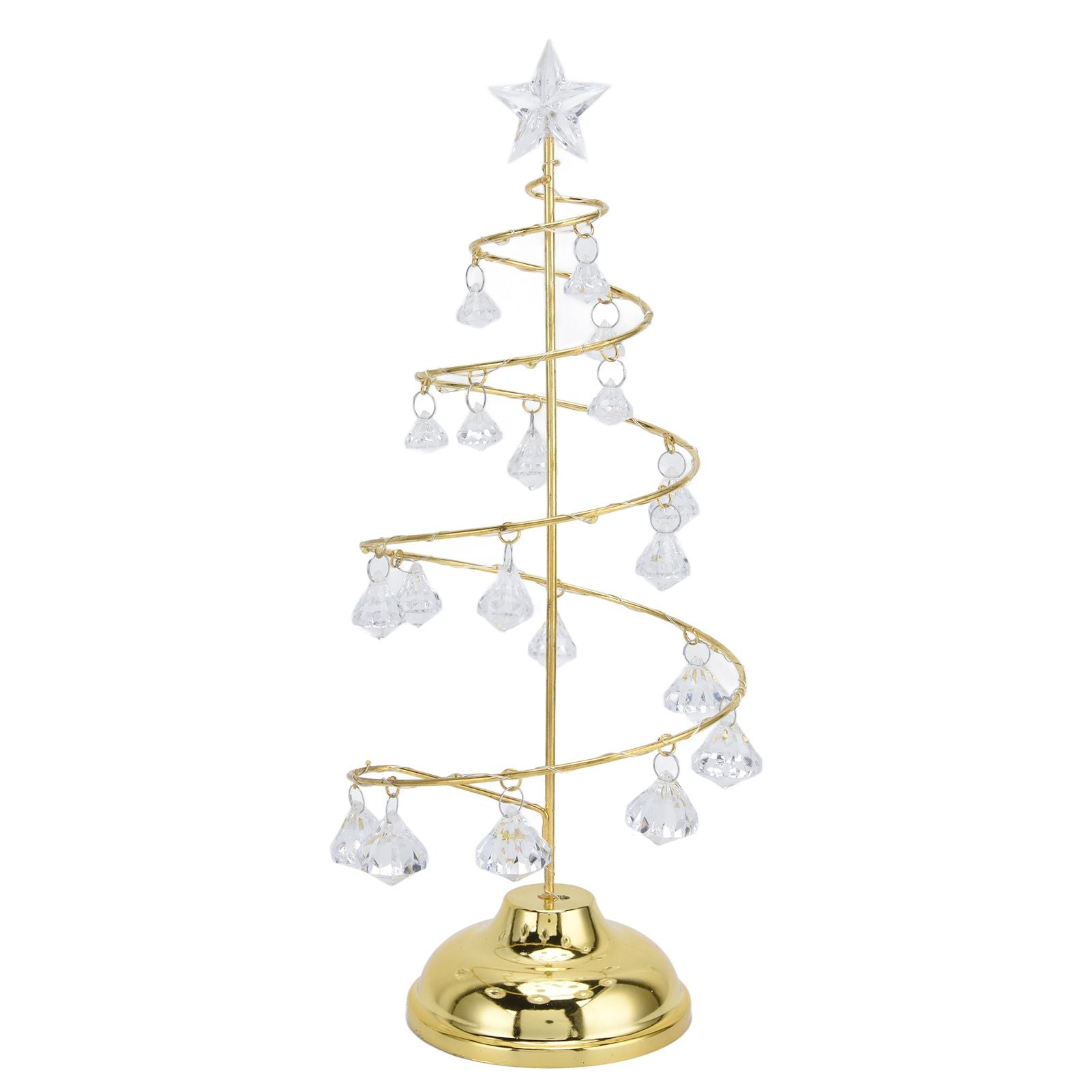 Christmas Tree Crystal Table Light LED Christmas Tree Table Lamp for Bedroom Bathroom Stair Warm Gold V1294-YM0523-3119210256611