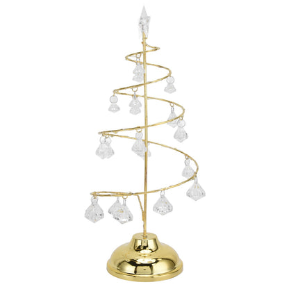 Christmas Tree Crystal Table Light LED Christmas Tree Table Lamp for Bedroom Bathroom Stair Warm Gold V1294-YM0523-3119210256611