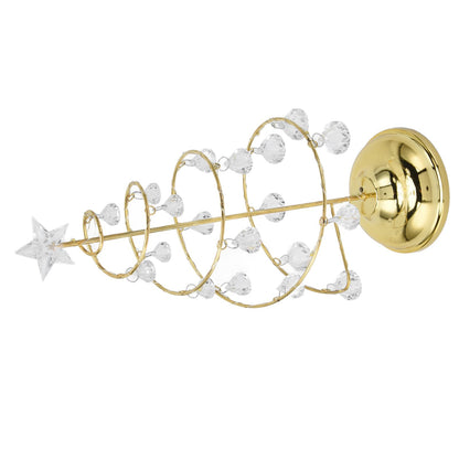 Christmas Tree Crystal Table Light LED Christmas Tree Table Lamp for Bedroom Bathroom Stair Warm Gold V1294-YM0523-3119210256611