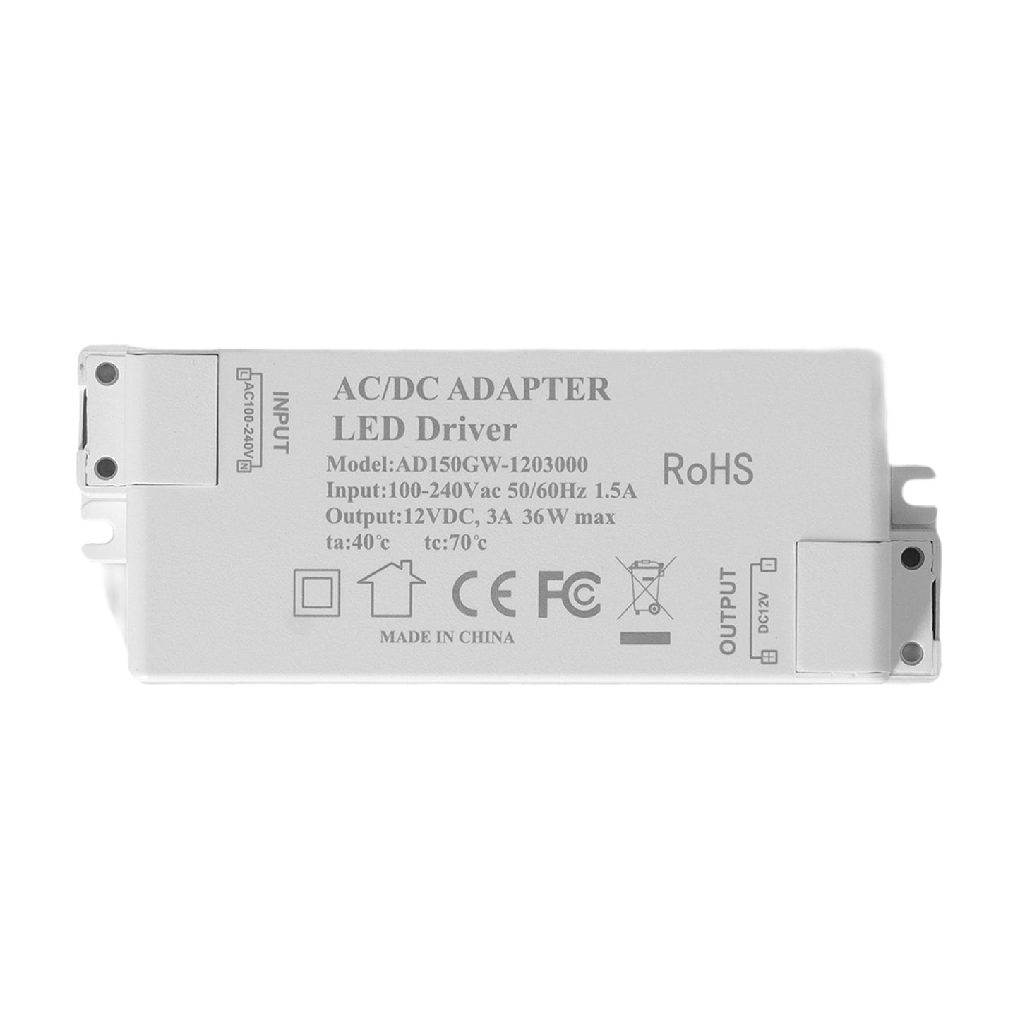 36W LED Driver Input AC100-240V Output DC12V 3A DIY Indoor Lamp Driver Transformer for G4 MR11 MR16 V1294-YM0523-3119210258111