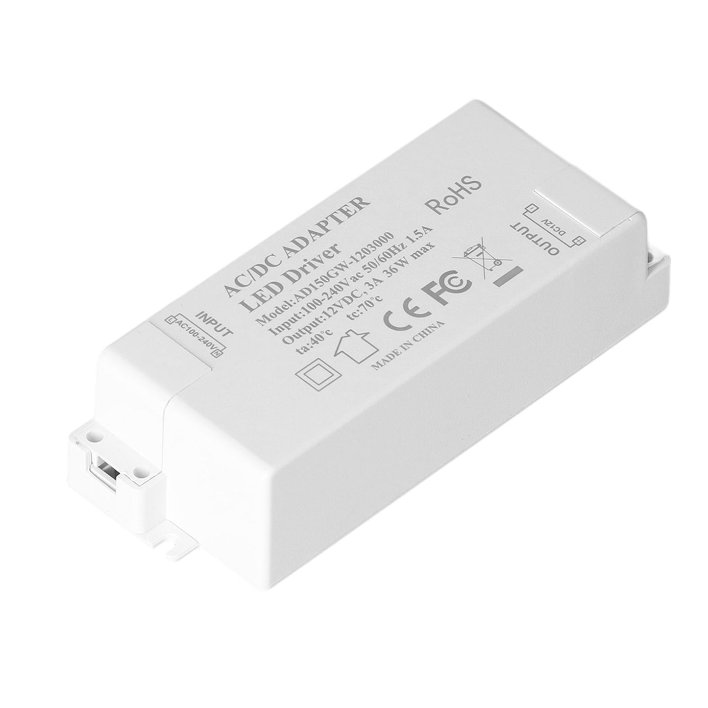 36W LED Driver Input AC100-240V Output DC12V 3A DIY Indoor Lamp Driver Transformer for G4 MR11 MR16 V1294-YM0523-3119210258111