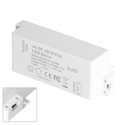 36W LED Driver Input AC100-240V Output DC12V 3A DIY Indoor Lamp Driver Transformer for G4 MR11 MR16 V1294-YM0523-3119210258111
