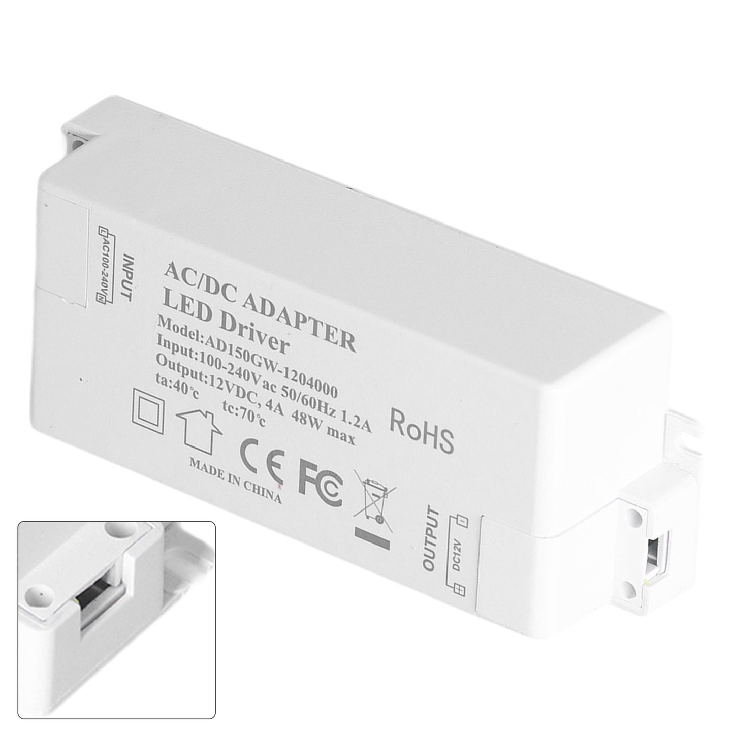LED Driver DC12V 4A 48W LED Transformer Lamp Power Supply Transformer for Home AC100-240V V1294-YM0523-3119210258211