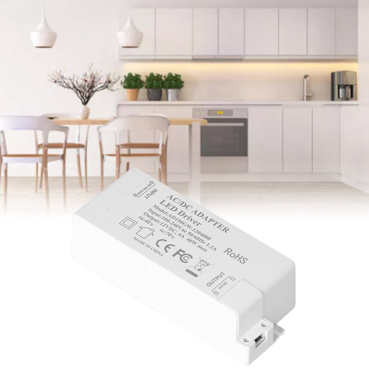 LED Driver DC12V 4A 48W LED Transformer Lamp Power Supply Transformer for Home AC100-240V V1294-YM0523-3119210258211