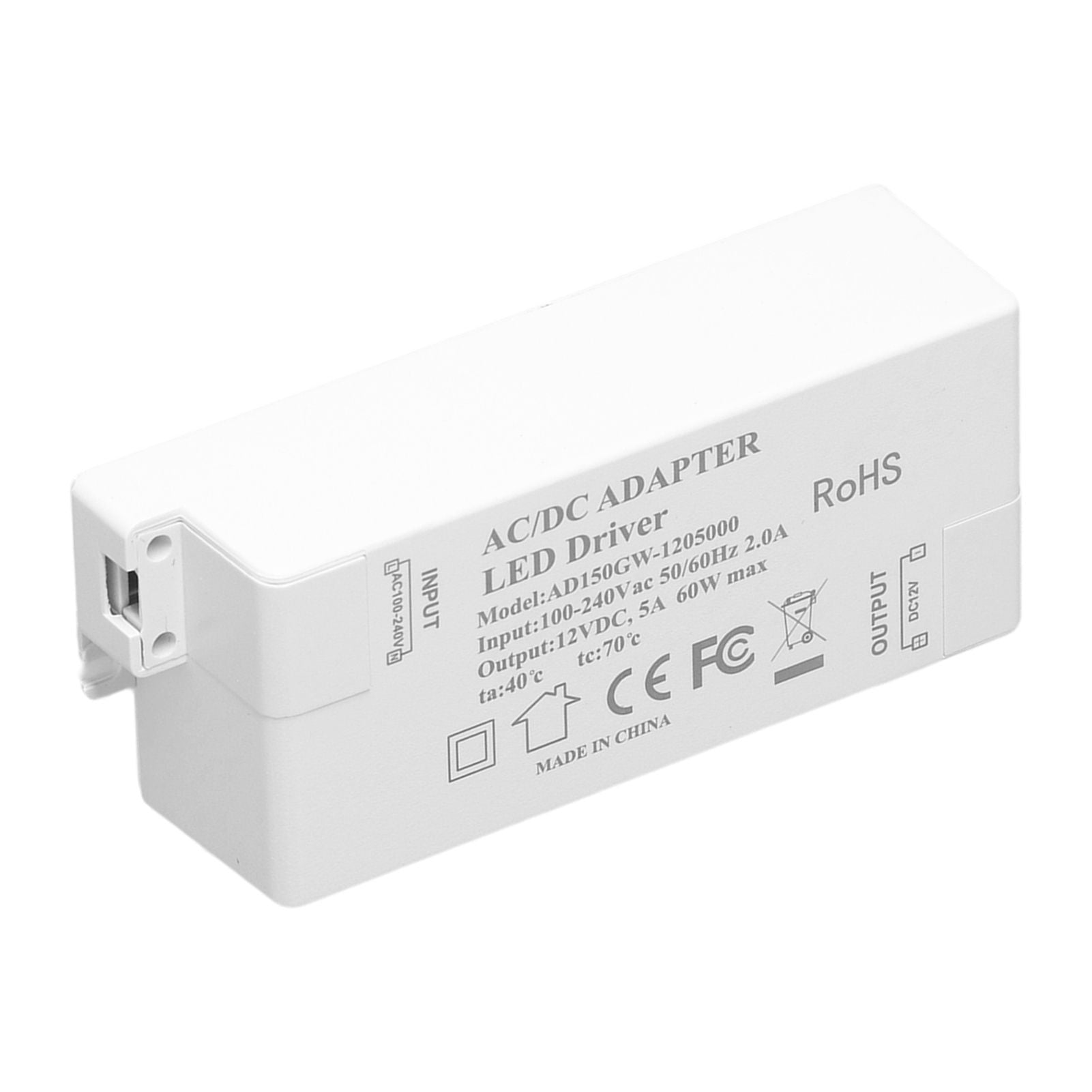 60W LED Driver Transformer Input AC100-240V Output DC12V 5A DIY Lamp Drive Power Supply Accessory V1294-YM0523-3119210258511