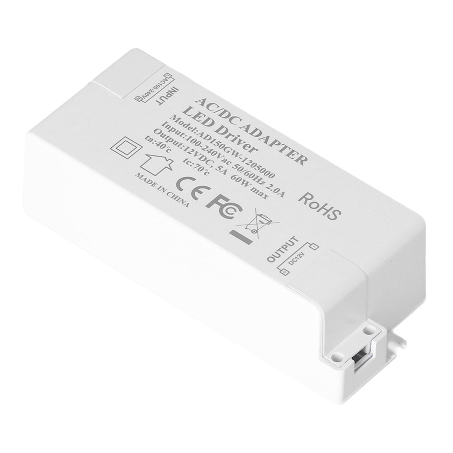 60W LED Driver Transformer Input AC100-240V Output DC12V 5A DIY Lamp Drive Power Supply Accessory V1294-YM0523-3119210258511