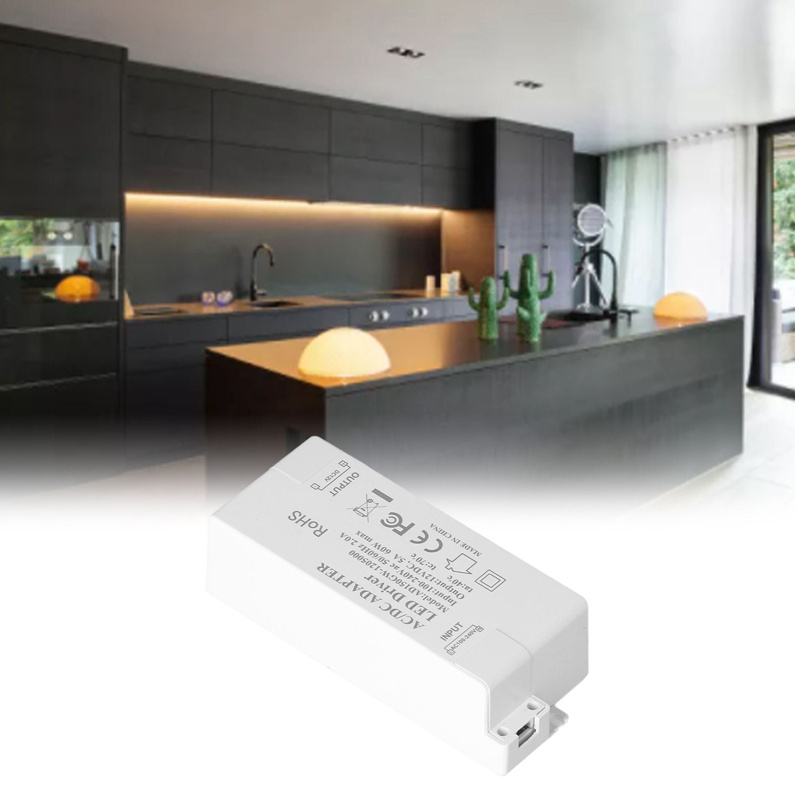60W LED Driver Transformer Input AC100-240V Output DC12V 5A DIY Lamp Drive Power Supply Accessory V1294-YM0523-3119210258511