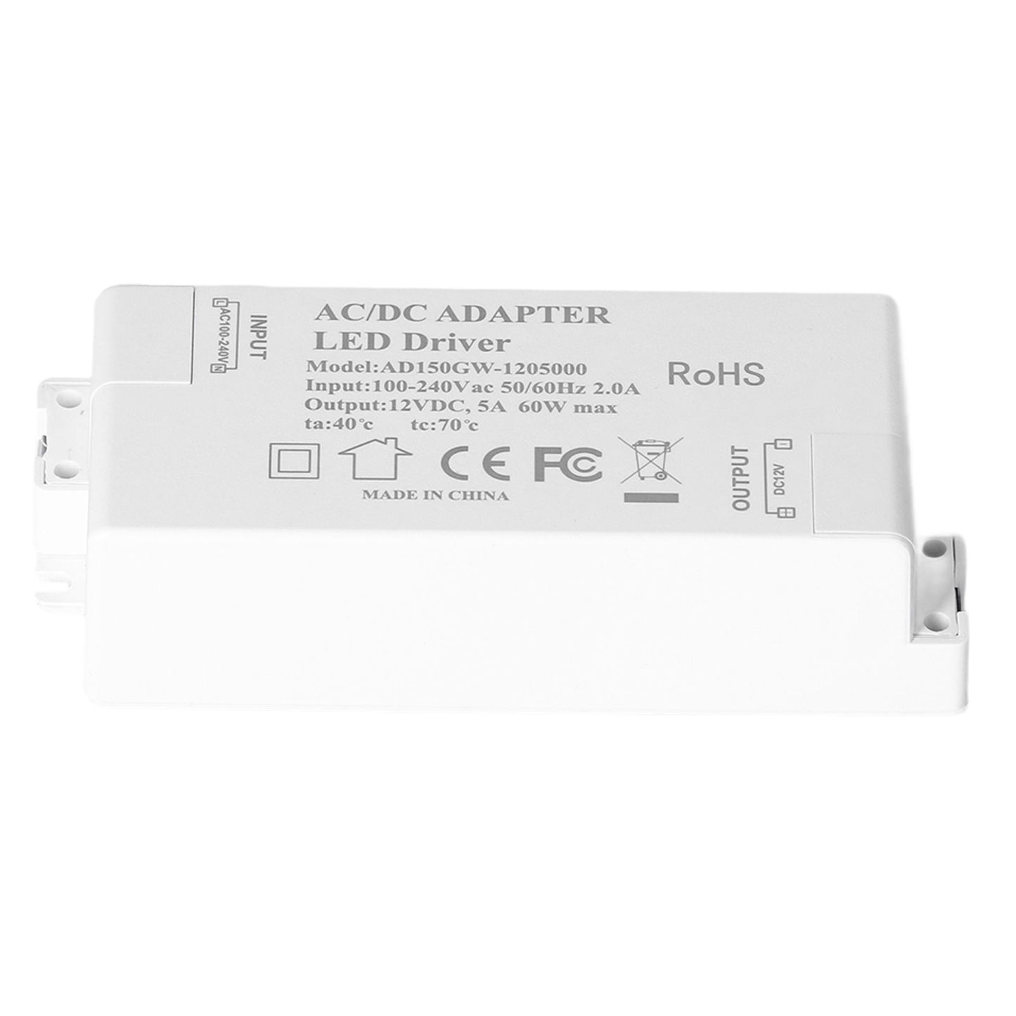 60W LED Driver Transformer Input AC100-240V Output DC12V 5A DIY Lamp Drive Power Supply Accessory V1294-YM0523-3119210258511