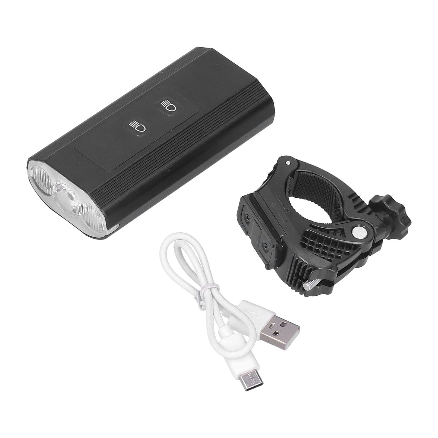 3LED Bike Light Adjustable Waterproof Bicycle Headlight with Battery Display USB Charging for Road Mountain V1294-YM0523-3119210258711