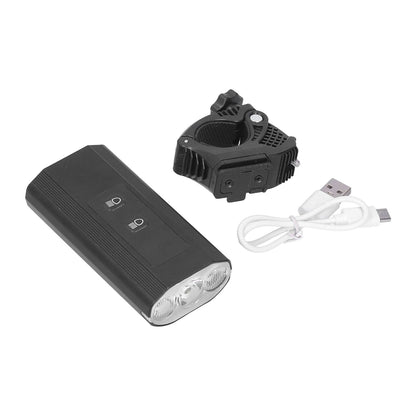 3LED Bike Light Adjustable Waterproof Bicycle Headlight with Battery Display USB Charging for Road Mountain V1294-YM0523-3119210258711