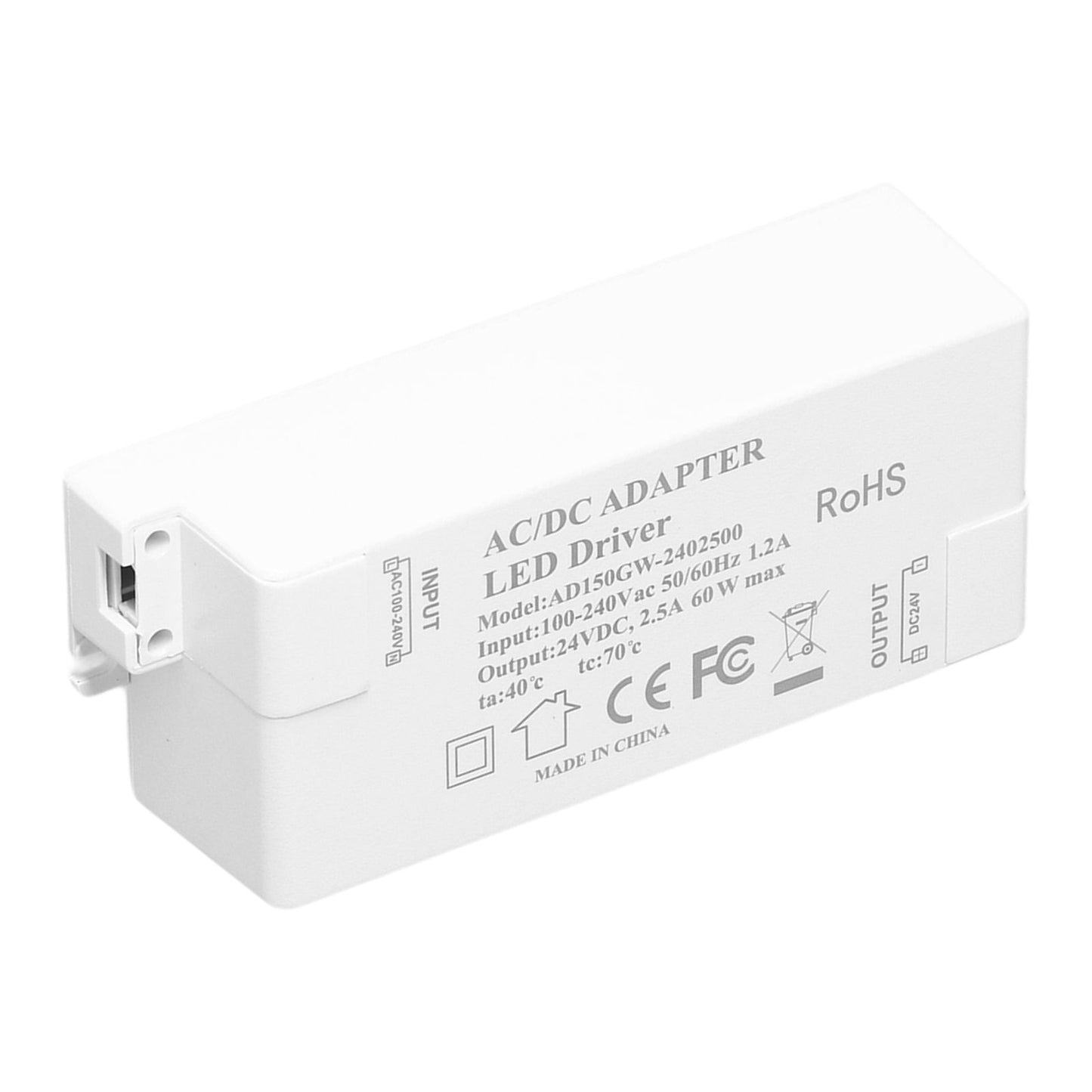 LED Driver DC24V 2.5A 60W LED Light Transformer DIY Lamp Driving Power Supply AC100-240V V1294-YM0523-3119210258811