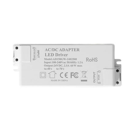 LED Driver DC24V 2.5A 60W LED Light Transformer DIY Lamp Driving Power Supply AC100-240V V1294-YM0523-3119210258811